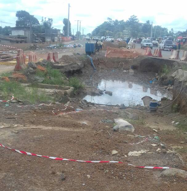 Chantier de réhabilitation de la route  PK5-PK12  abandonné